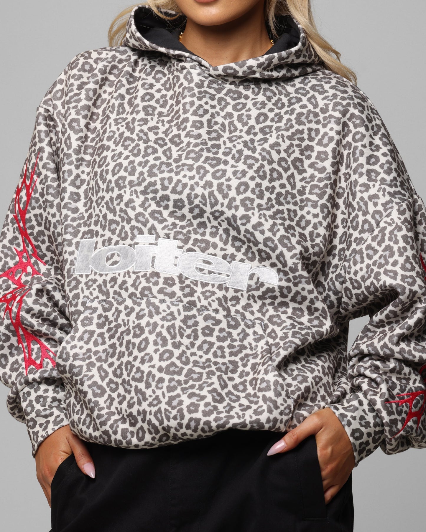 Loiter Soho Hoodie Snow Leopard