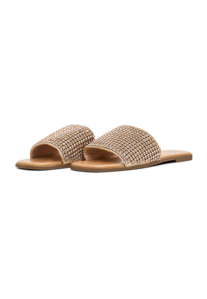 Flat Sole Slippers Izzy - Gold