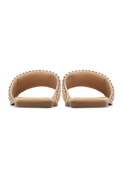 Flat Sole Slippers Izzy - Gold