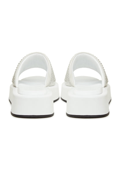 Jewel Platform Mule - White