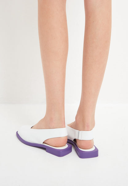 Flat Sole Sandals - White