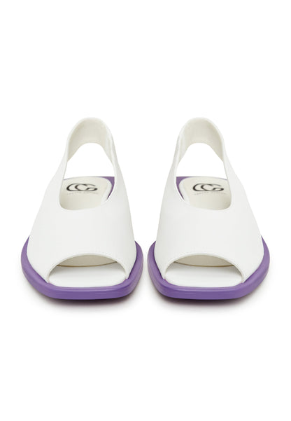 Flat Sole Sandals - White
