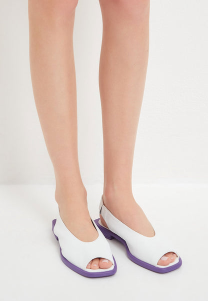 Flat Sole Sandals - White