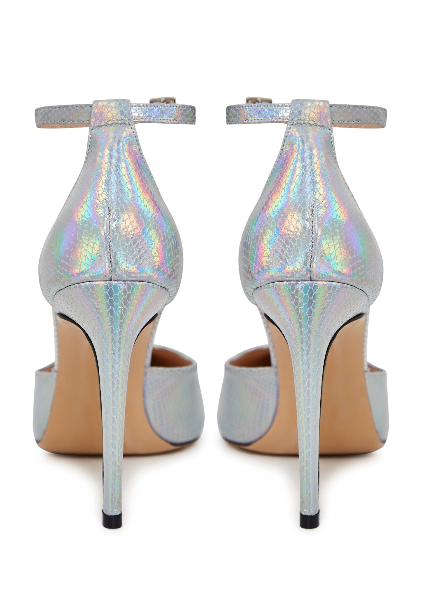 Luxurious High Heel Pumps - Silver