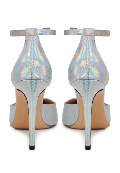 Luxurious High Heel Pumps - Silver