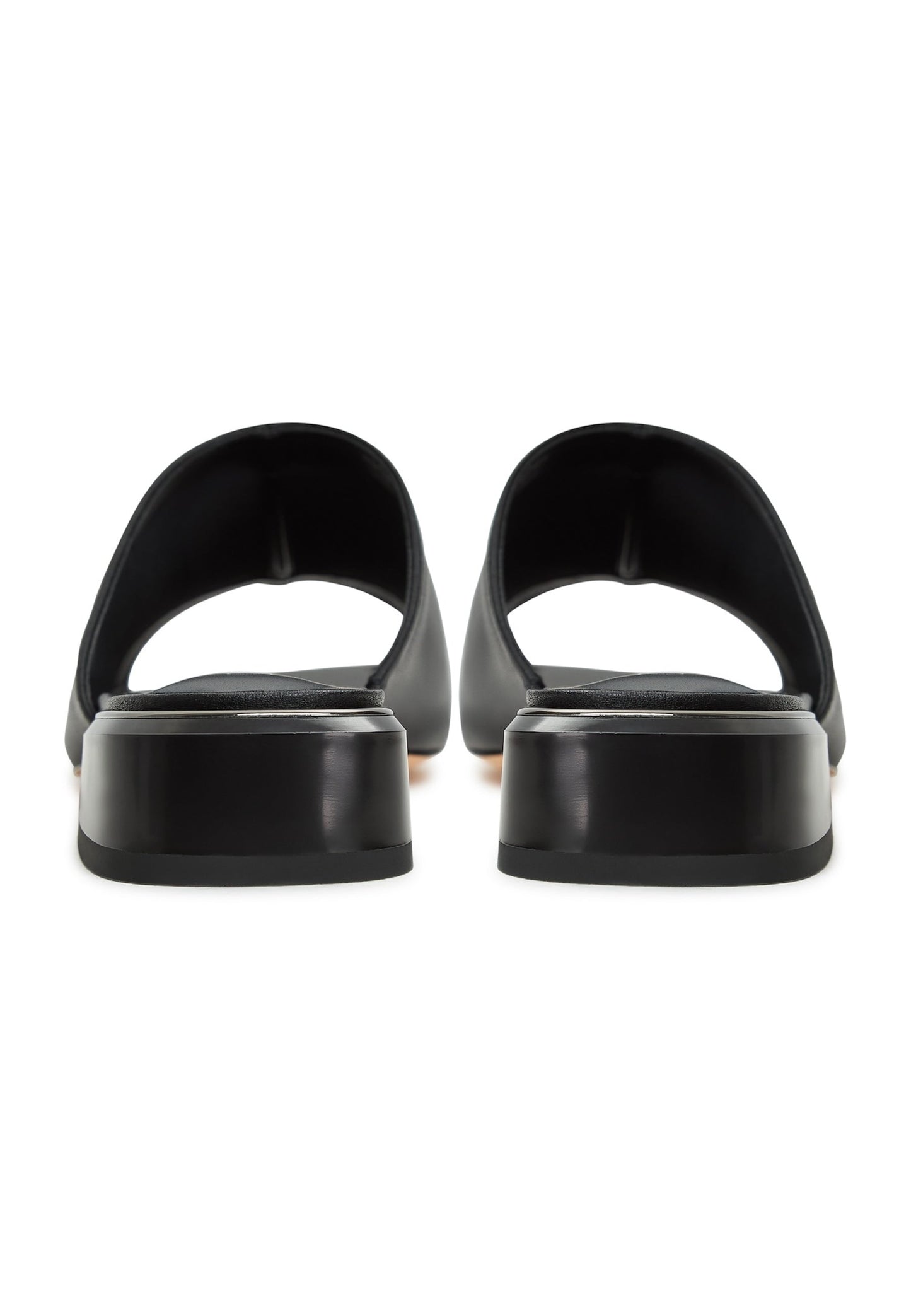 Block Heeled Slippers Beatriz -Black