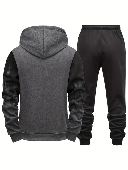 Gradient Heren 2-Delige Outfit: Hoodie &amp; Trekkoord Sportbroek