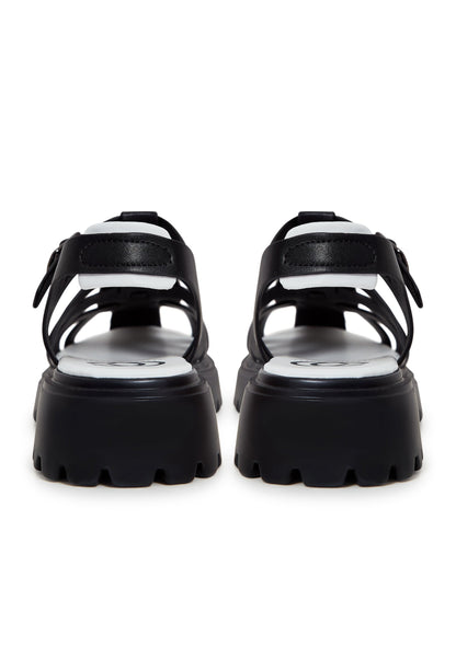 Urban Block Heel Sandals - Black