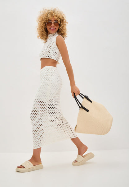 Leather Sandals Mirena - Beige