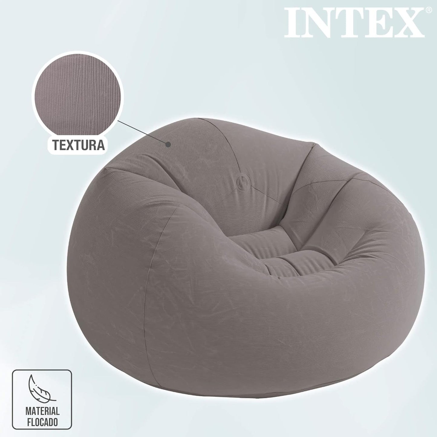Relax Anywhere – The Waterproof Grey Bean Bag Sofa