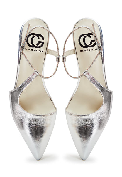 Elegant Luxe Pumps - Silver