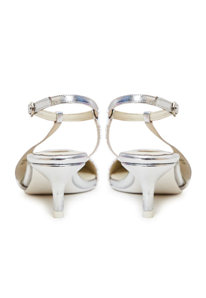 Elegant Luxe Pumps - Silver