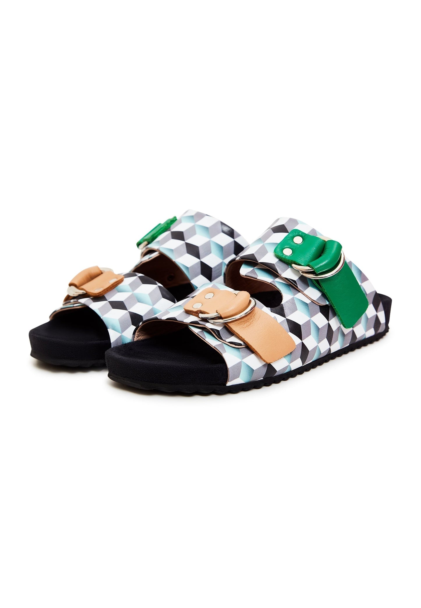 Flat Sole Mules Meredith - Green