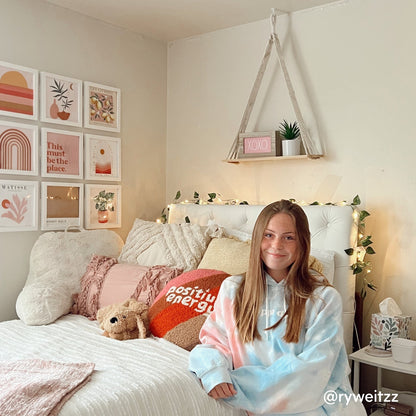 Scaffale Sospeso in Macramé