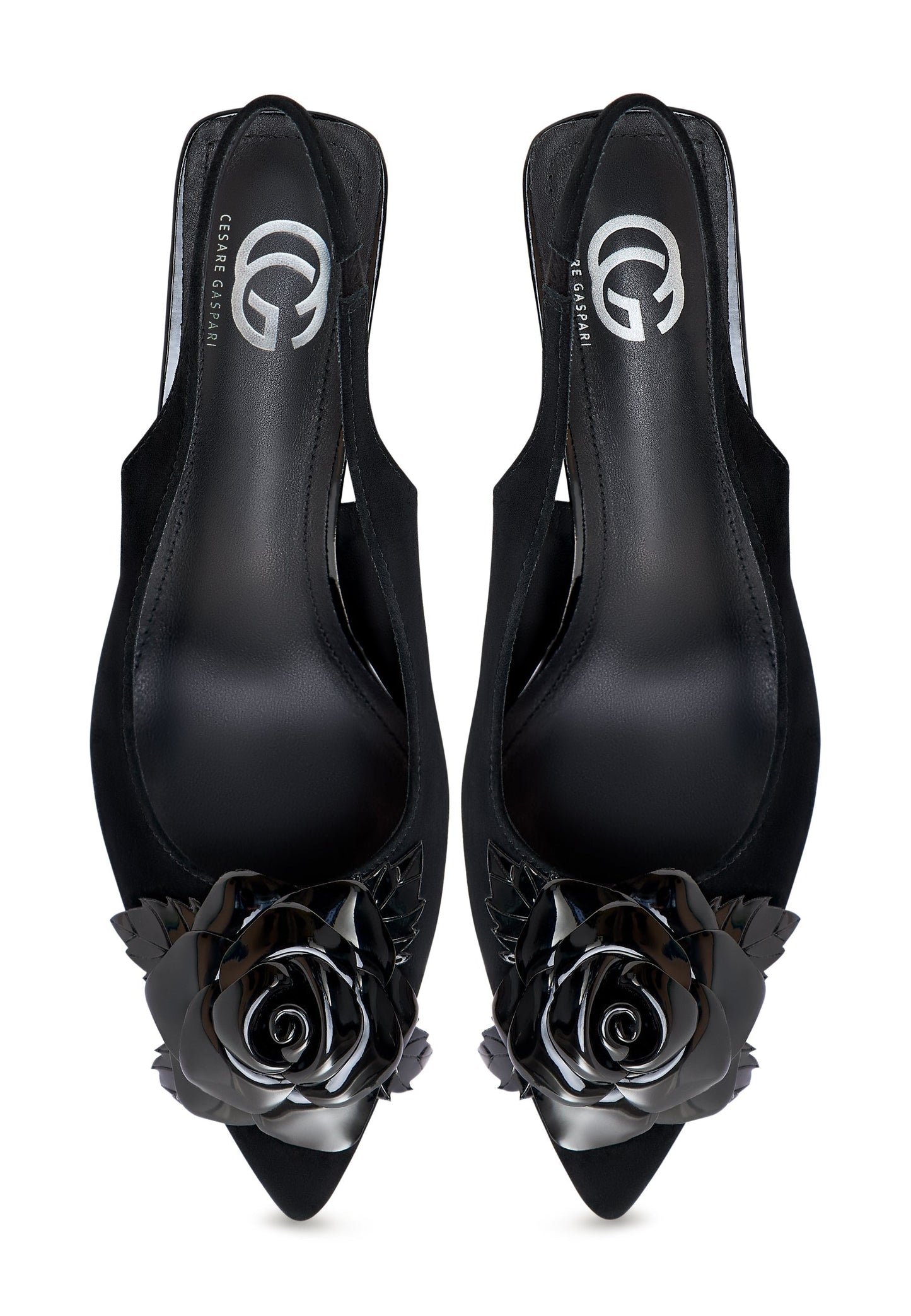 Suede High Heeled Pumps Avery - Black