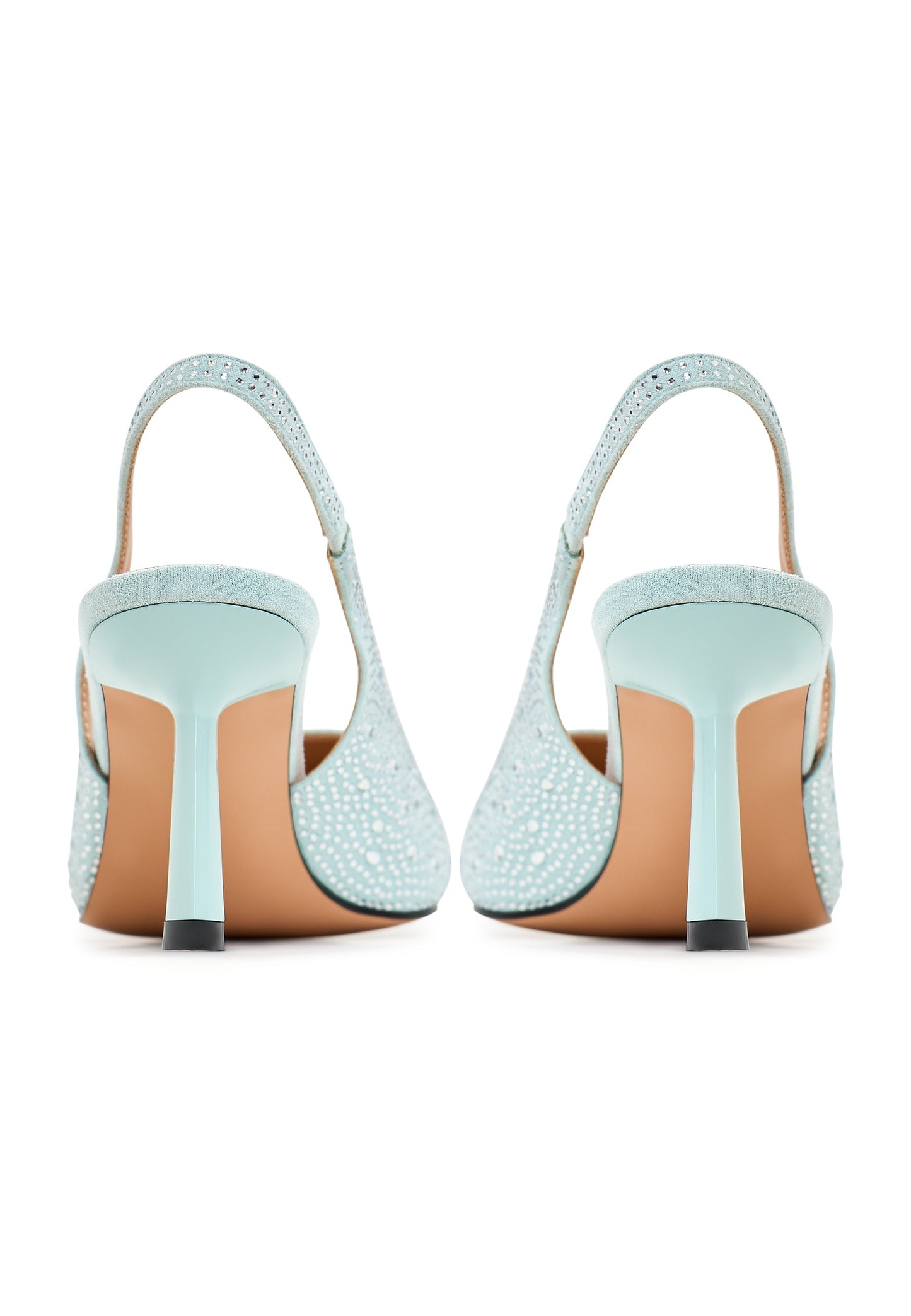 Jewel Suede High Heeled Pumps Samantha - Blue