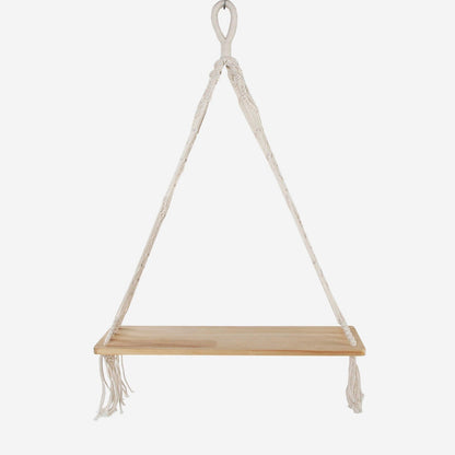 Scaffale Sospeso in Macramé