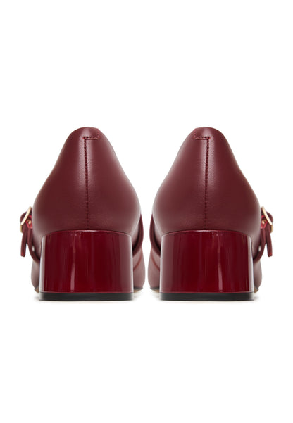 Elegant Mary Jane Heels MJay - Red