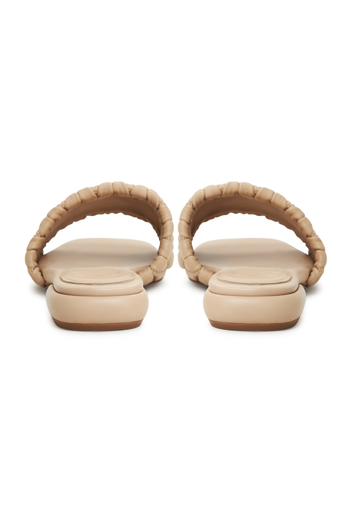 Block Heeled Slippers Stephanie - Beige