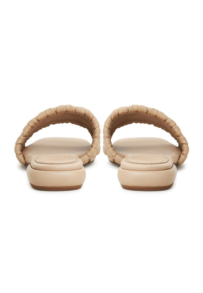 Block Heeled Slippers Stephanie - Beige
