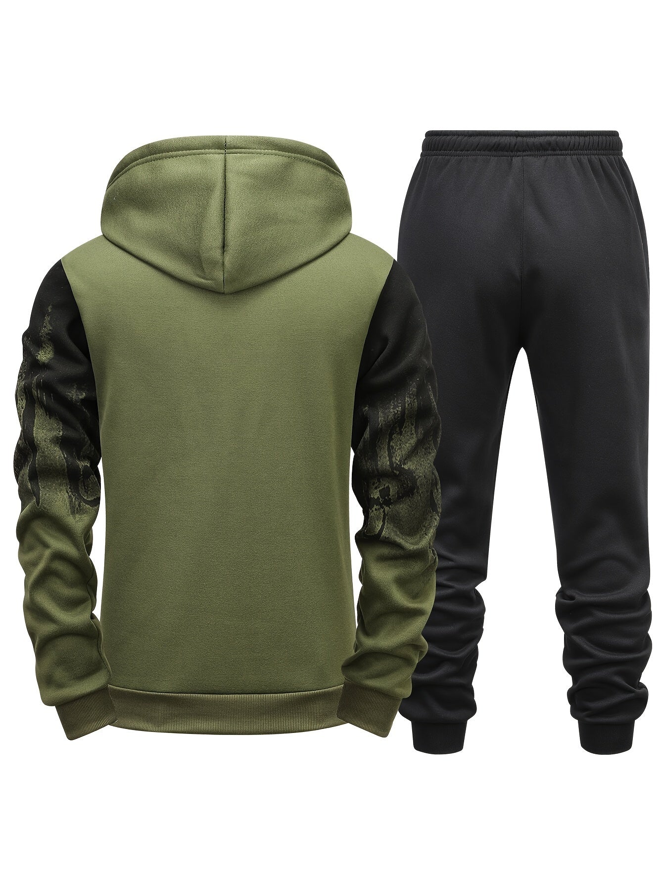 Gradient Heren 2-Delige Outfit: Hoodie &amp; Trekkoord Sportbroek
