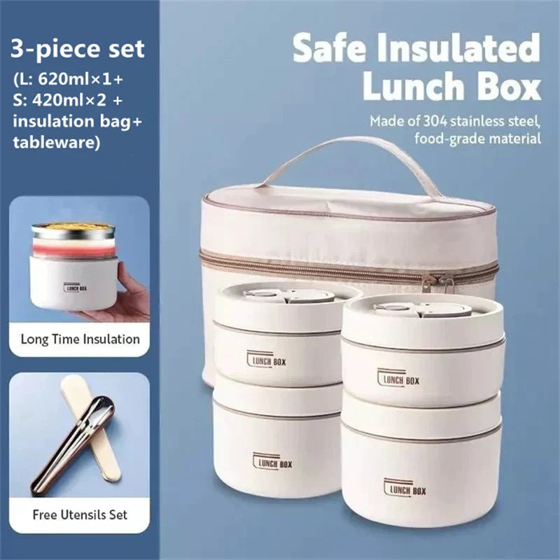 🥡✨ Porta Pranzo Isolato in Acciaio Inossidabile Portatile