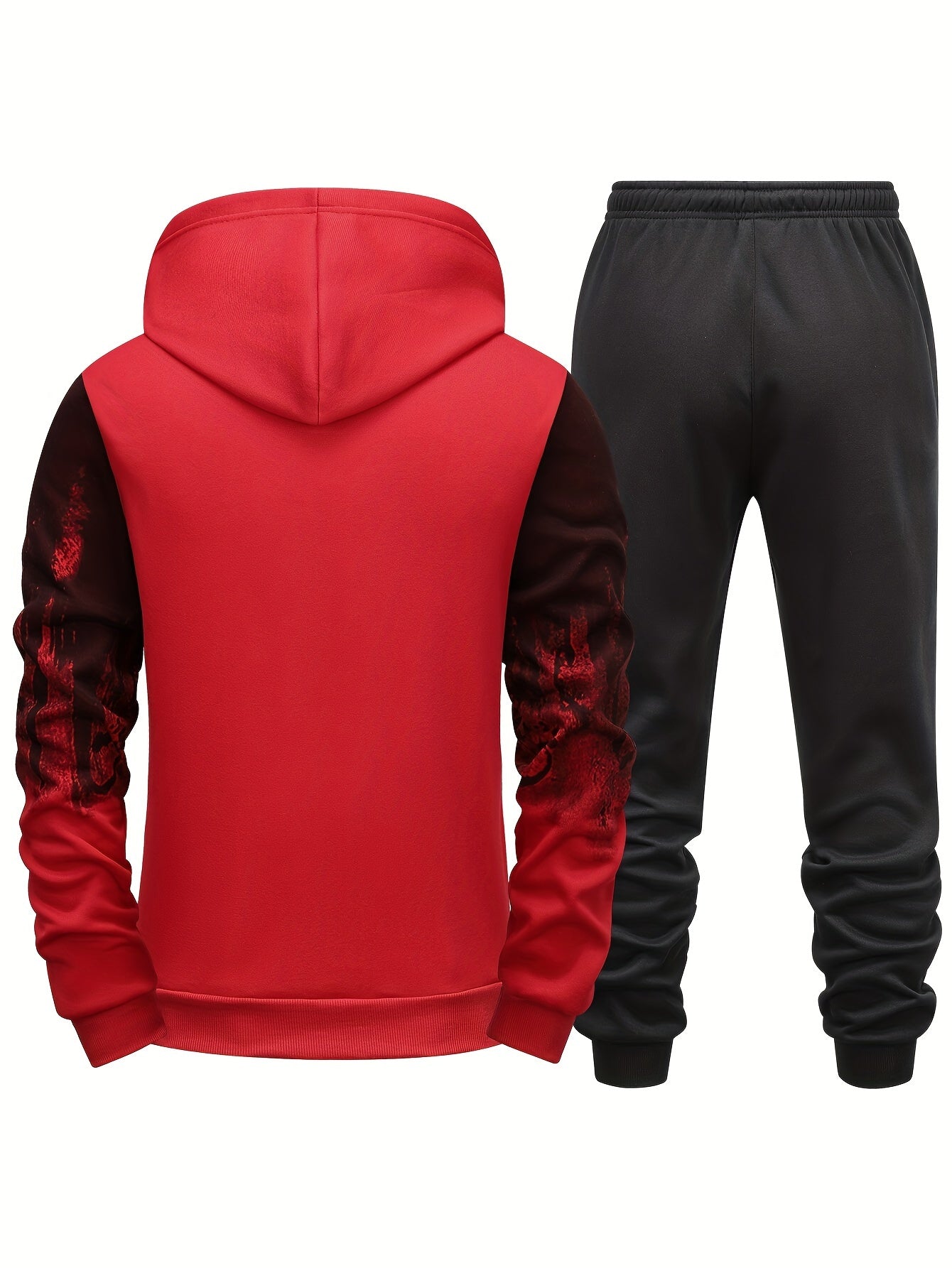 Gradient Heren 2-Delige Outfit: Hoodie &amp; Trekkoord Sportbroek