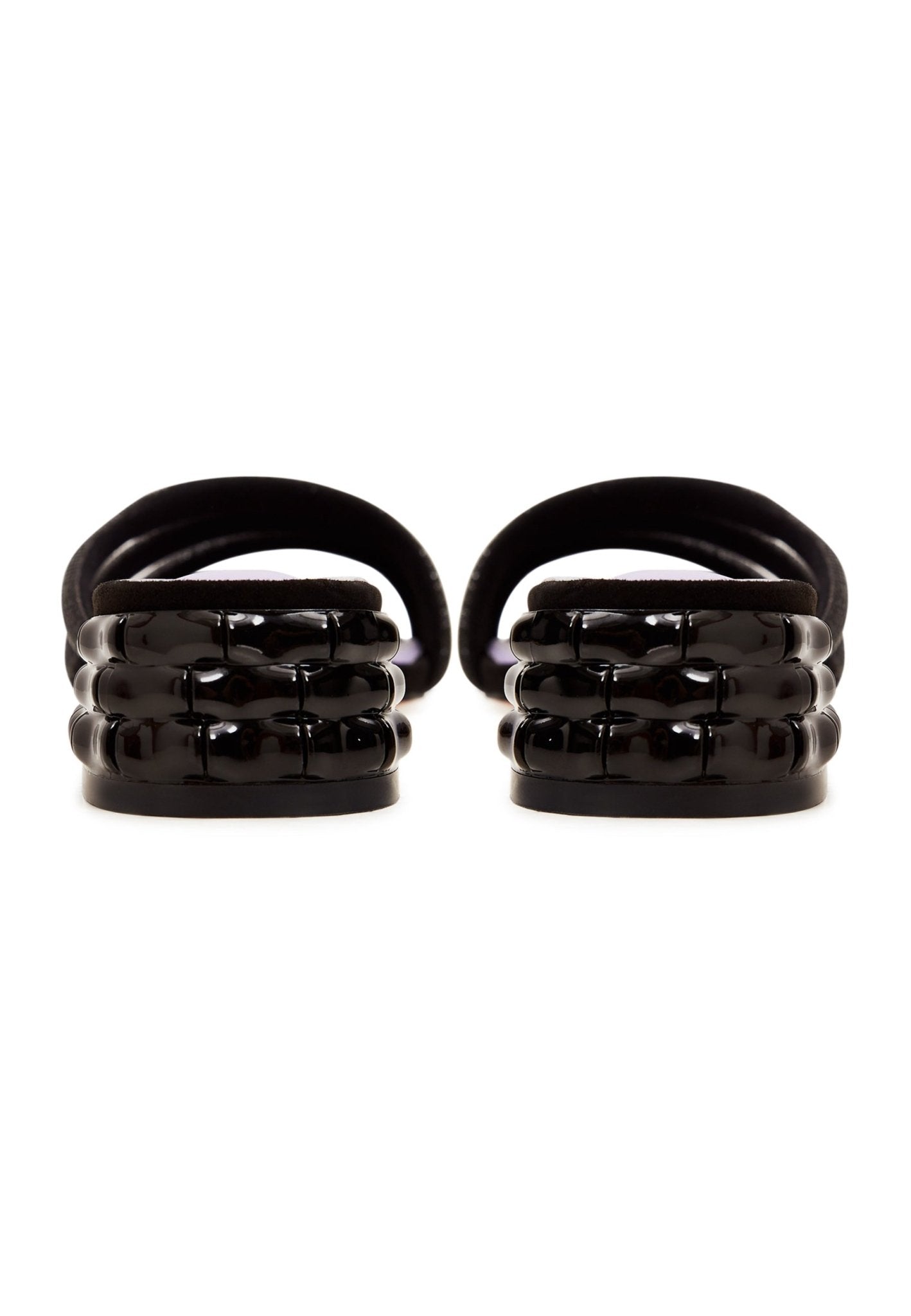 Heeled Mules - Black