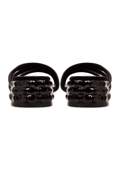 Heeled Mules - Black