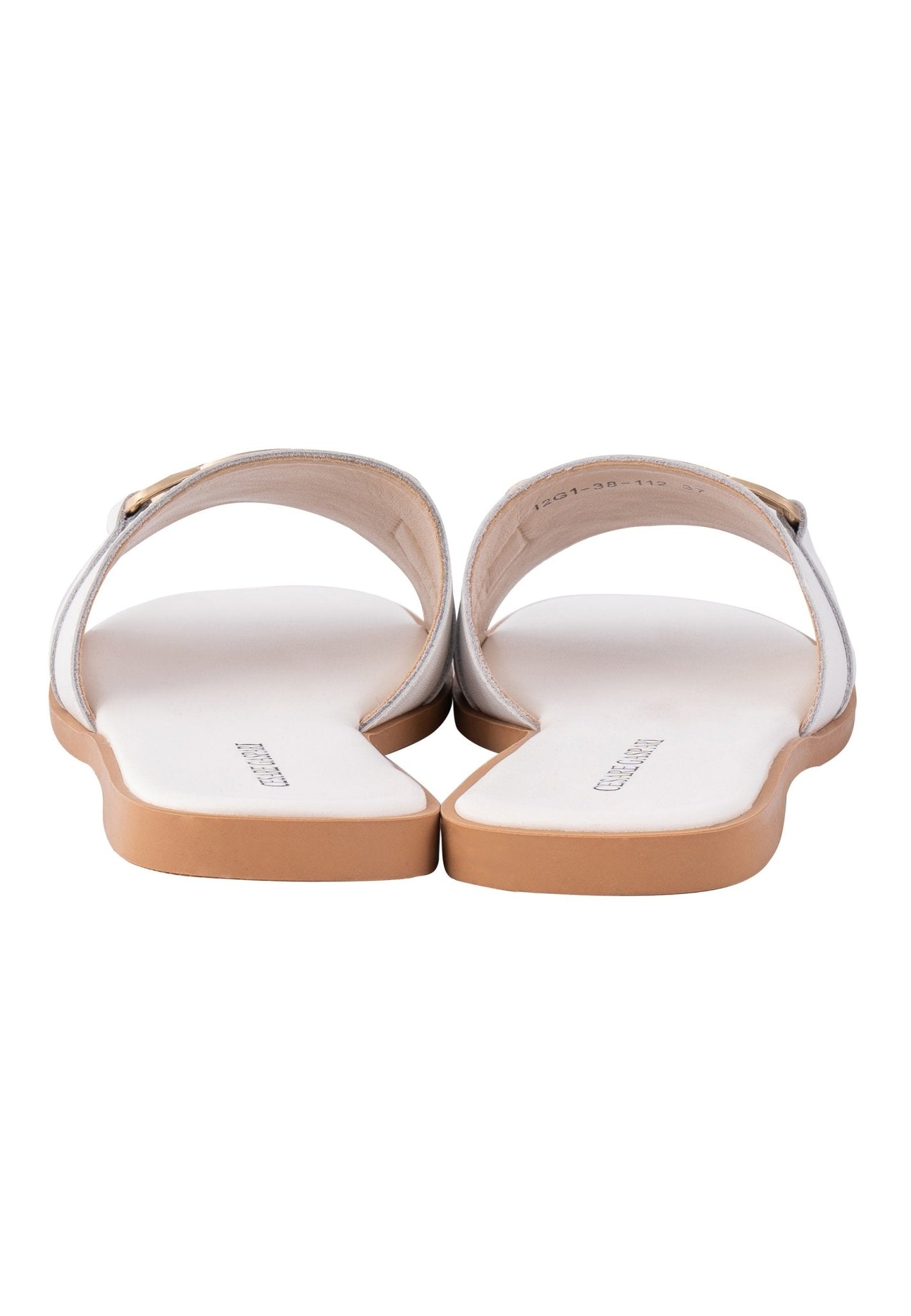 Leather Sandals - White