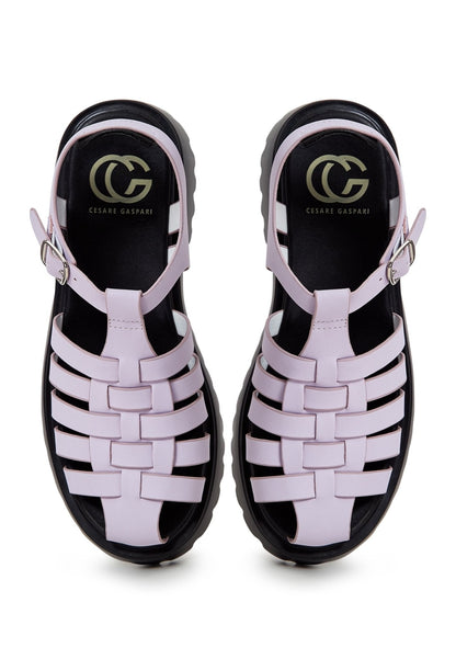 Urban Block Heel Sandals - Lilac