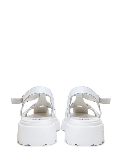 Urban Classic Platform Sandals - White