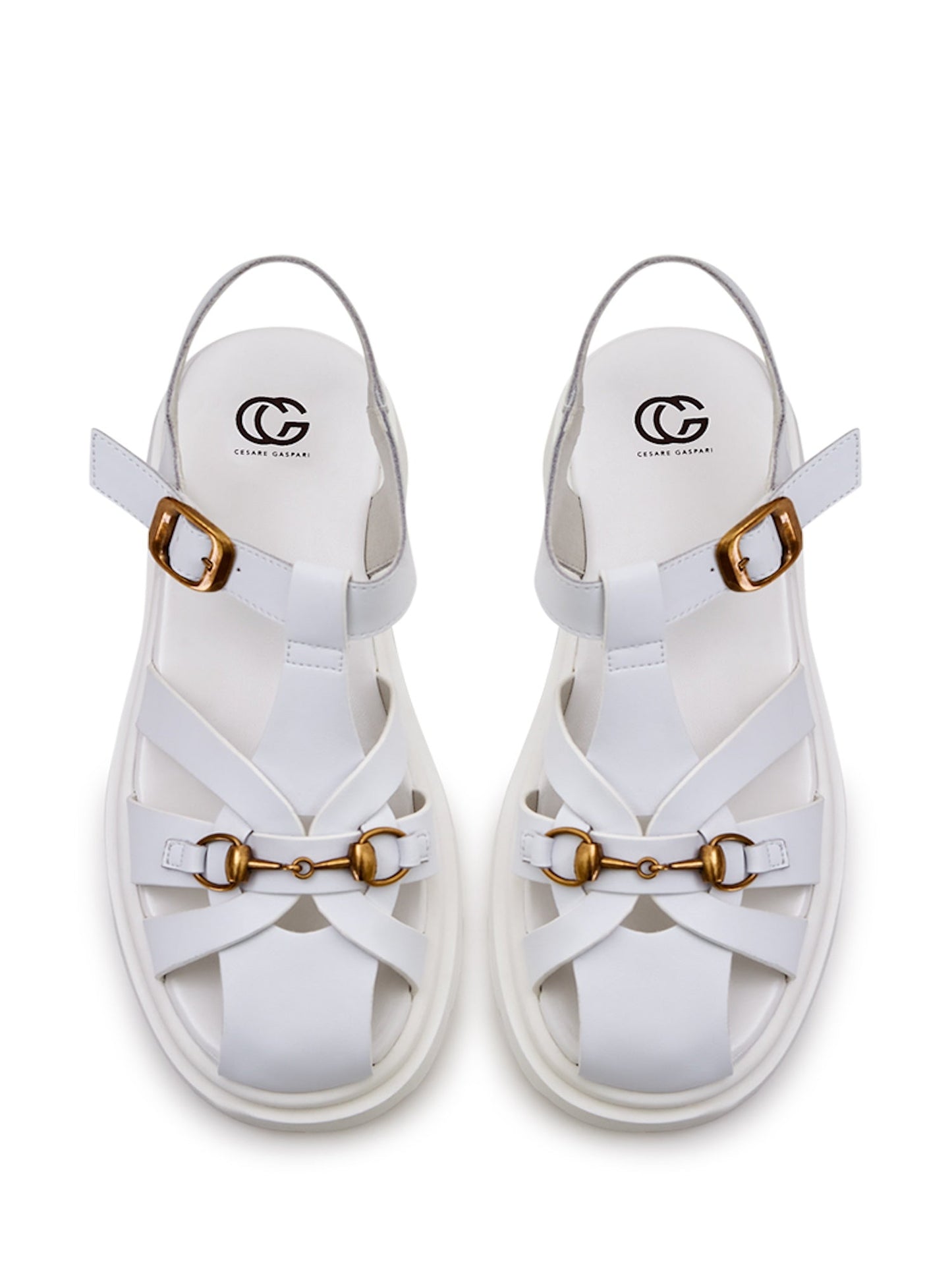 Urban Classic Platform Sandals - White